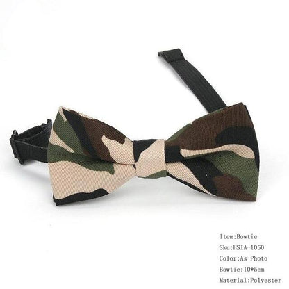 Plaid Childrens Bowtie Striped Polka Dot
