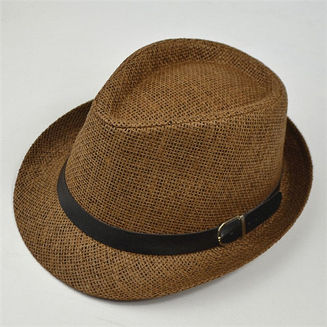 Classic Casual Straw Fedora Hat