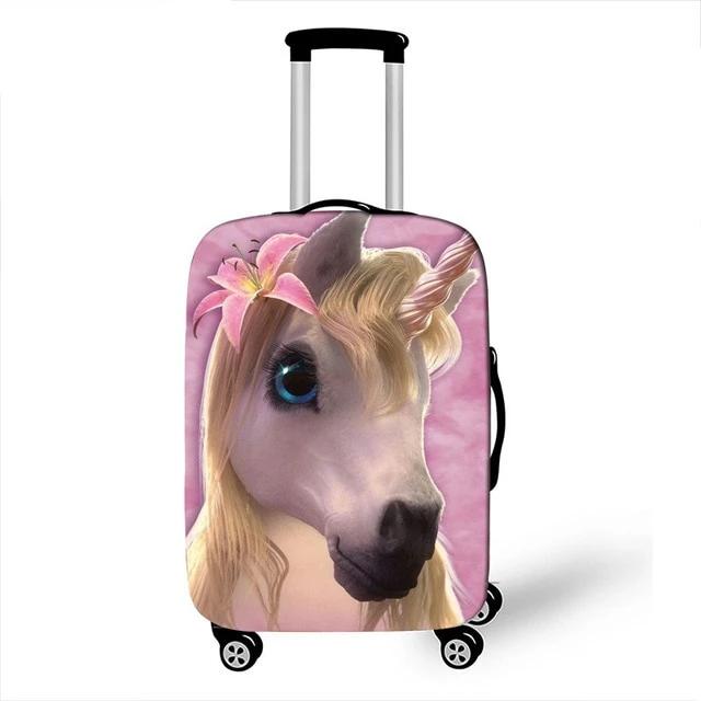 World Map Animal Luggage Cover Protective Case