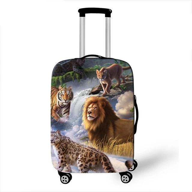 World Map Animal Luggage Cover Protective Case