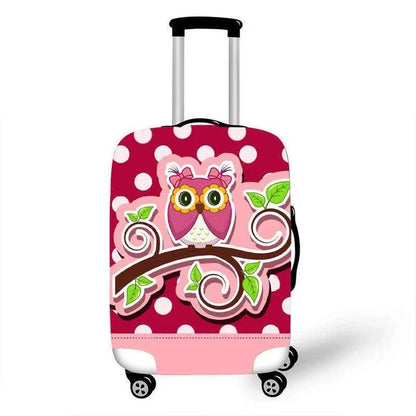 World Map Animal Luggage Cover Protective Case