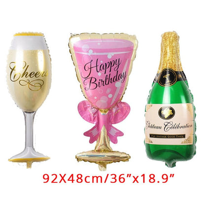Rose Gold Disposable Tableware Cup Plate Straws Birthday Party Balloons