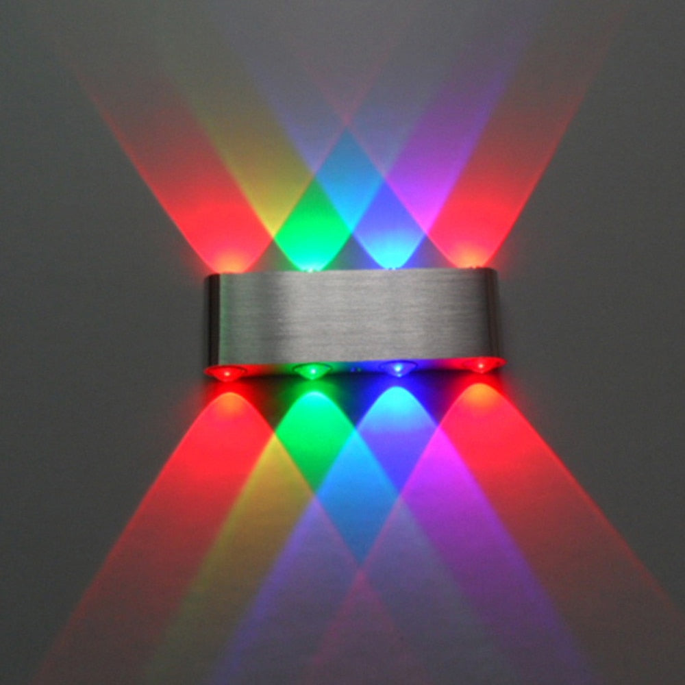 Modern 8W Up Down LED Wall Light Cuboid Colorful Lamp