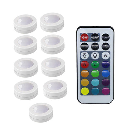 Wireless LED Lights Puck Colorful Dimmable Touch Sensor