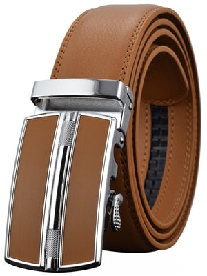 Mens Belts Luxury Buckle Genuine Leather
