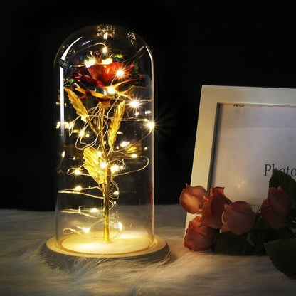 Beauty & The Beast Rose in Glass Romantic Gift