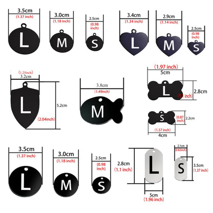 Pet ID Tag Collar Charm Name Pendant Accessories