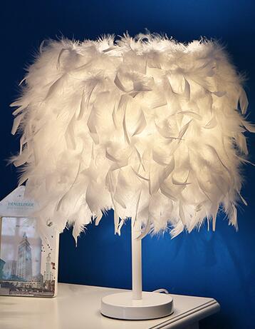 Featherly Ostrich Lamp Decor