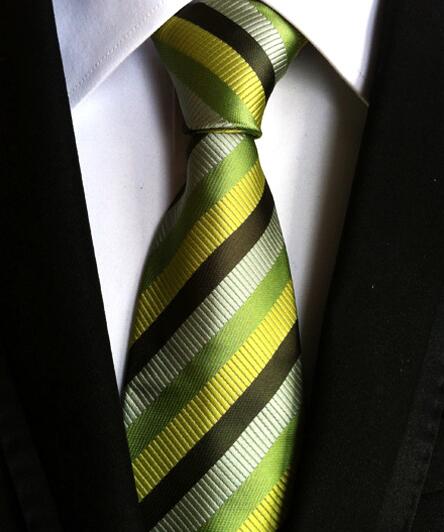 Men's Fashion Neckties Multicolor Stripes Silk Material