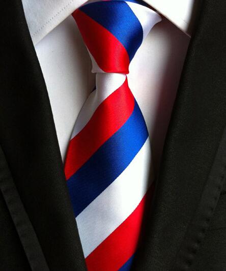 Men's Fashion Neckties Multicolor Stripes Silk Material