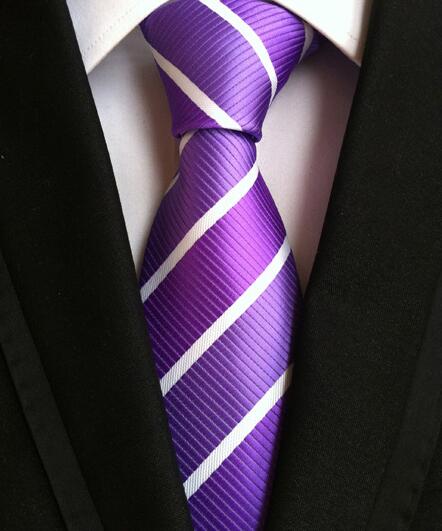 Men's Fashion Neckties Multicolor Stripes Silk Material