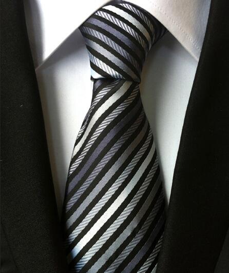 Men's Fashion Neckties Multicolor Stripes Silk Material