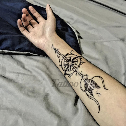 Roses and Realistc Animals Temporary Body Tattoos