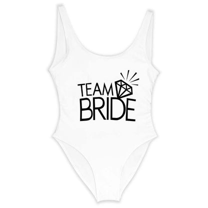 Team BRIDE One Piece Swimsuit Bachelorette