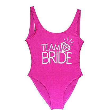 Team BRIDE One Piece Swimsuit Bachelorette