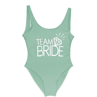 Team BRIDE One Piece Swimsuit Bachelorette