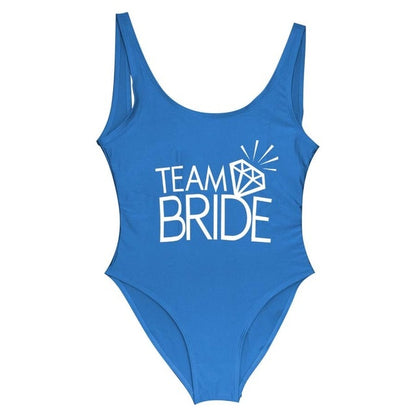 Team BRIDE One Piece Swimsuit Bachelorette
