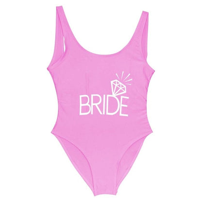 Team BRIDE One Piece Swimsuit Bachelorette