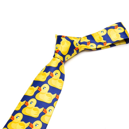 8 CM Width Men Yellow Rubber Duck Necktie Fashion