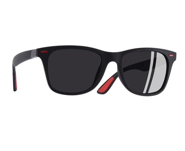 Mens Ultralight TR90 Polarized Square Sunglasses