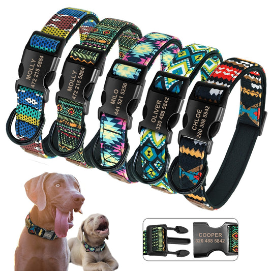 Personalized Collar Pet Name Tag ID Nameplate