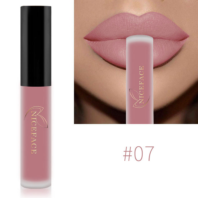 34 Colors Nude Matte Liquid Lipstick  Waterproof Long Lasting Moisturizing Makeup Cosmetics