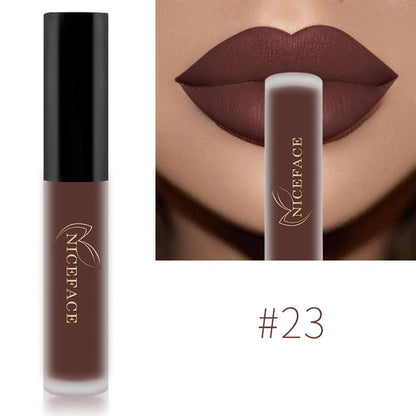 34 Colors Nude Matte Liquid Lipstick  Waterproof Long Lasting Moisturizing Makeup Cosmetics