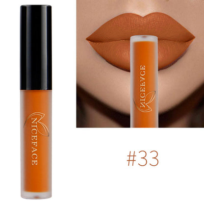 34 Colors Nude Matte Liquid Lipstick  Waterproof Long Lasting Moisturizing Makeup Cosmetics