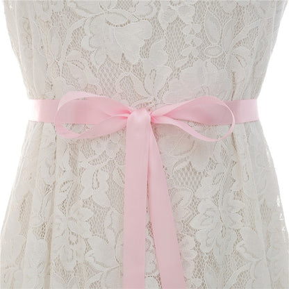 Crystal Pearl Bridal Belt Sash Ribbon