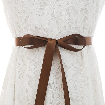 Crystal Pearl Bridal Belt Sash Ribbon