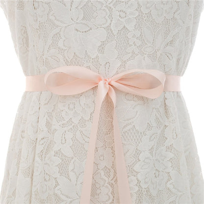 Crystal Pearl Bridal Belt Sash Ribbon