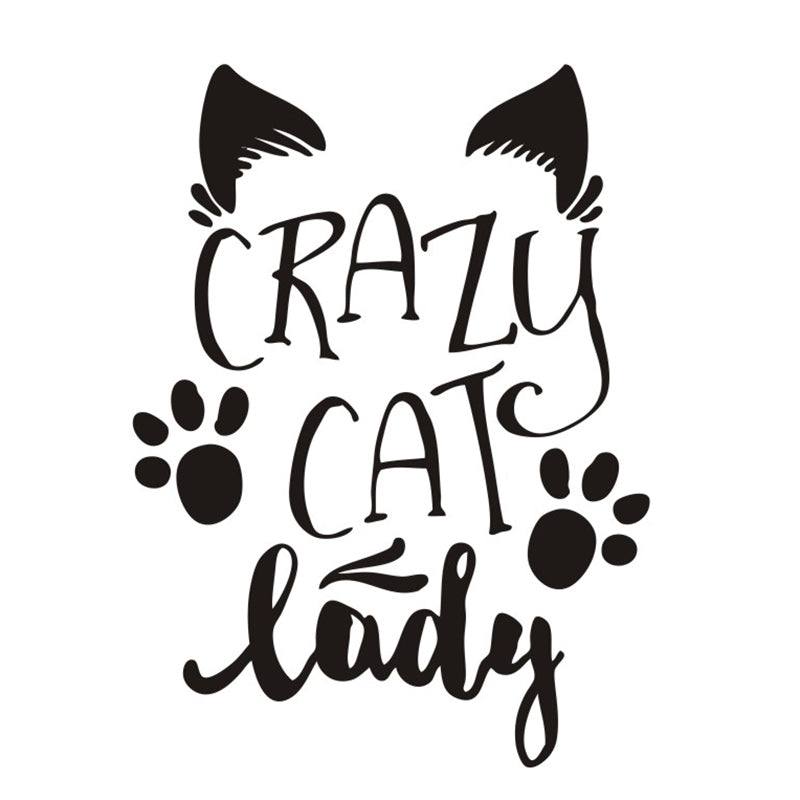 Crazy Cat Lady Decal Car Sticker