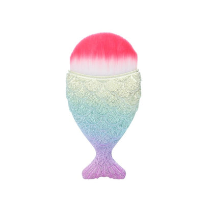 1-Piece Unique Mermaid Shaped Makeup Brush- Professional Use