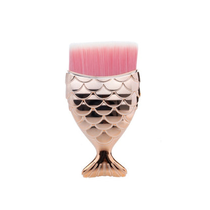 1-Piece Unique Mermaid Shaped Makeup Brush- Professional Use