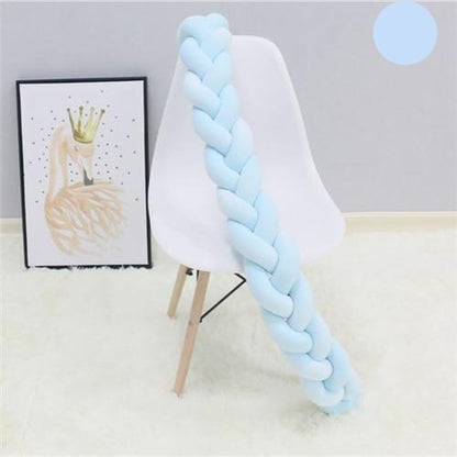 1M/2M/3M Baby Crib Bumper Bed Braid Knot Pillow Cushion  Protector  Room Decor