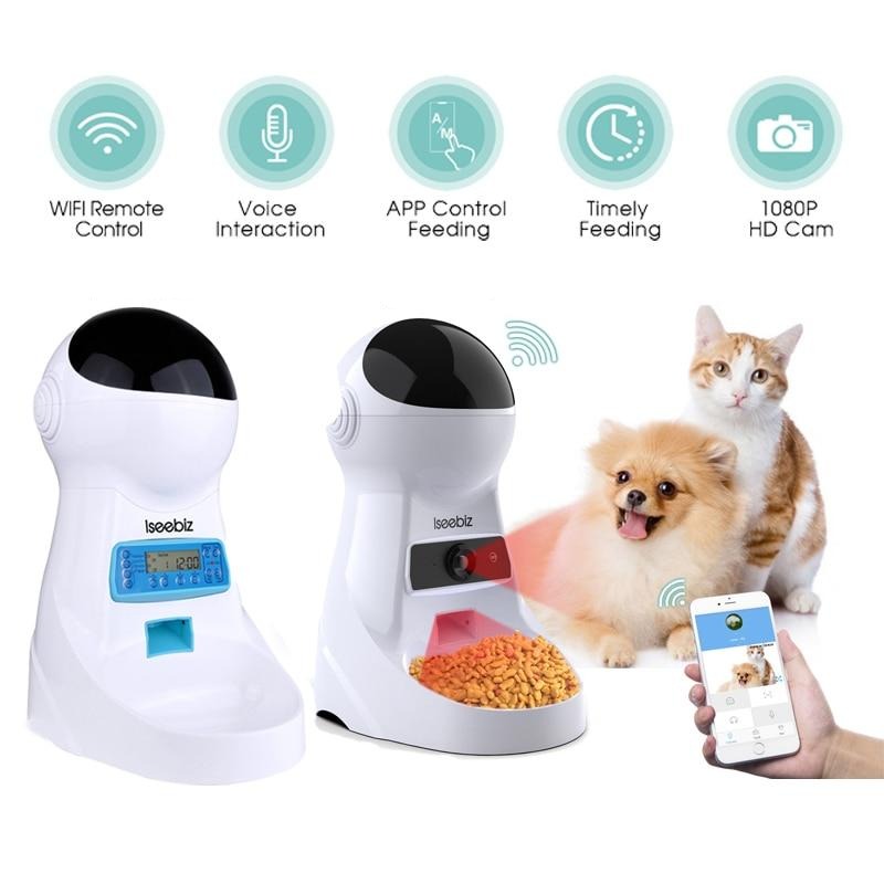 3L Automatic Pet Feeder Dispenser W/ Voice Record Camera