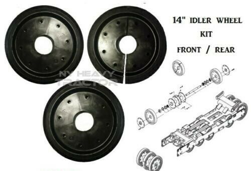 14" IDLER WHEEL KIT FRONT/REAR CAT ASV 267B 277B 287B RC85 RC100 CATERPILLAR