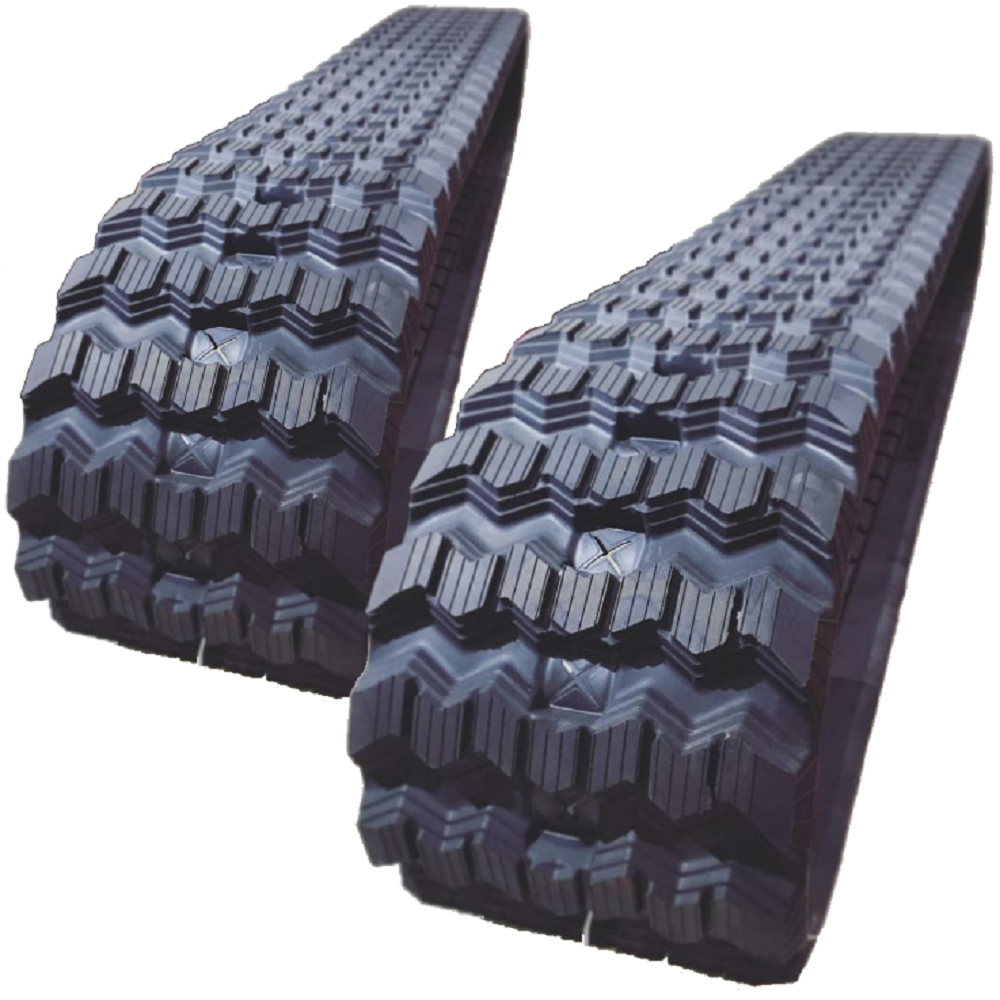 Two Rubber Tracks For Gehl RT210 5640E 5635 450X86X56 Zig Zag Tread 18"
